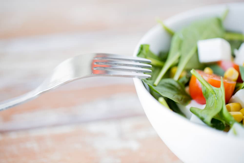 Healthy Eating Salad with Fork