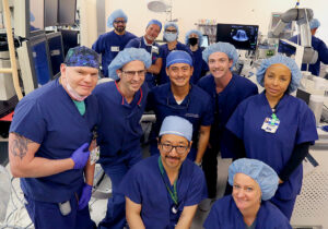 Dr. David Tran and team treats their first histotripsy patient.