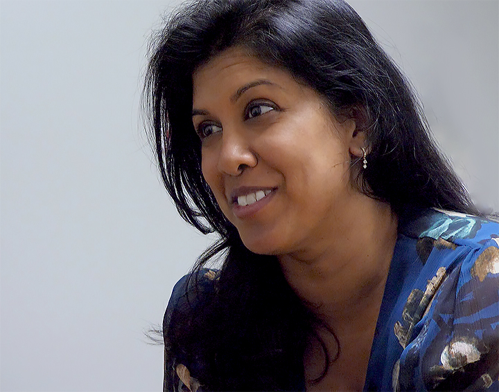 Dr. Shanthi Gowrnathan meets with Valerie.