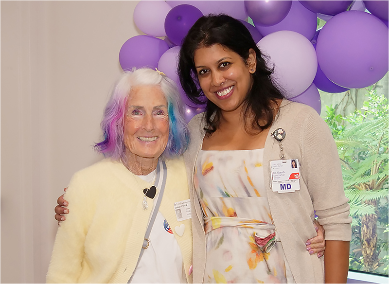 Dr. Shanthi Gowrinathan and her patient