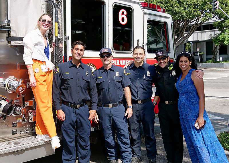 Engine 6 Fire Team with Dr. Linehan and Dr. Gowrinathan