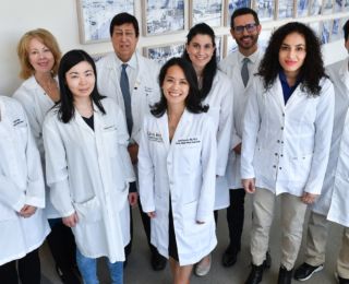 Doctor team from the breast center