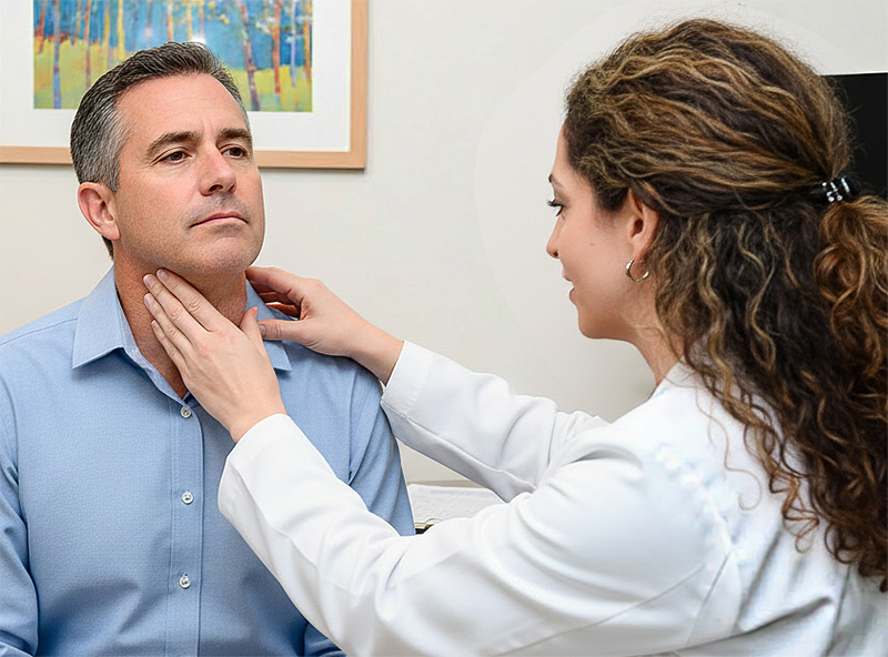 Rapid thyroid nodule growth can be a major concern.