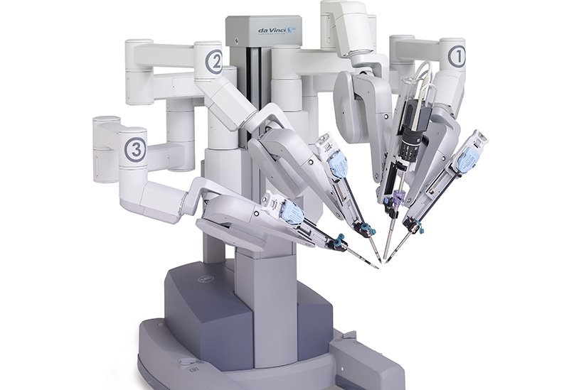 The DaVinci Surgical System that performs robot-assisted surgery at JWCI