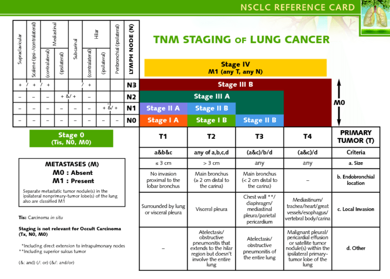 Tnm Lung Cancer Staging Chart