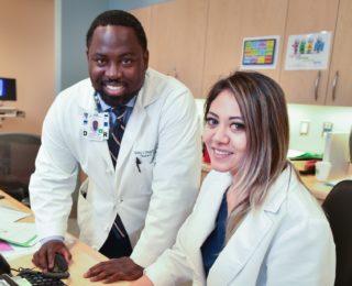 doctors smiling