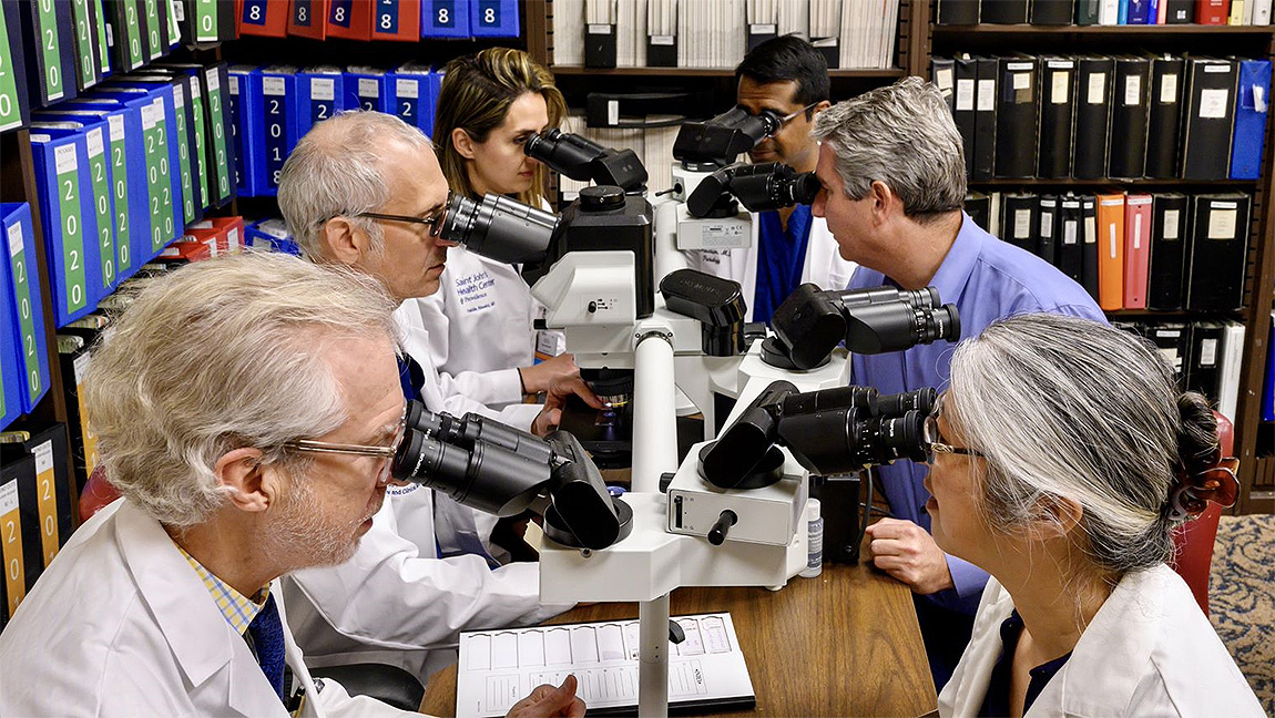 Pathology - group scope - Saint John's Cancer Center
