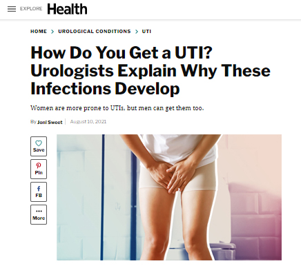 Courtesy of www.health.com - condition/uti/how-do-you-get-a-uti