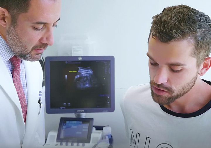 Dr. Movassaghi discussion treatment options with patient