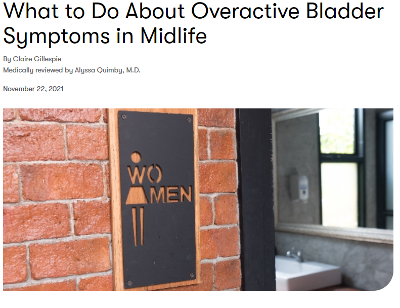 What to Do About Overactive Bladder Symptoms in Midlife