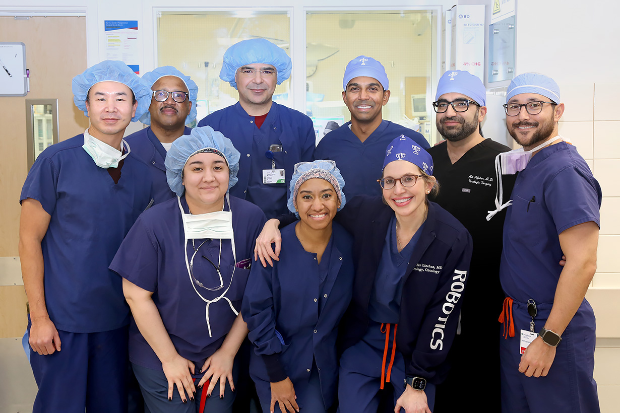 Urologic surgical team at Saint Johns Health Center