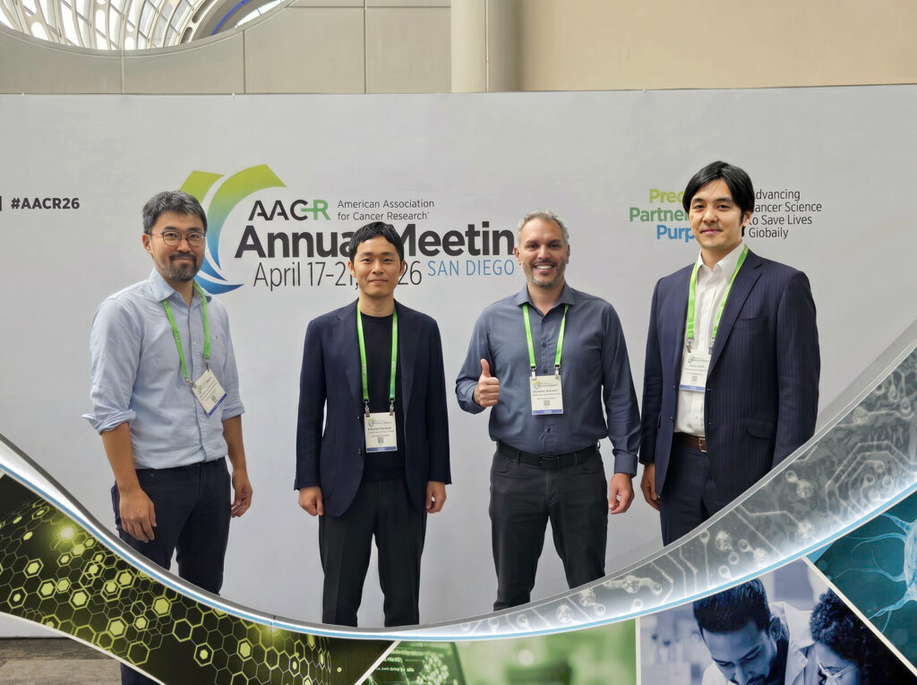 Dr. Matias Bustos and fellows at the AACR event in San Diego, CA - 2026