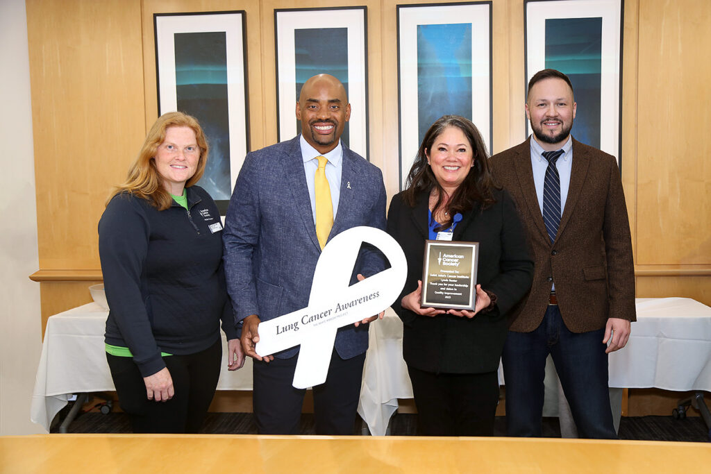 Chris Draft and ACS visit Saint John's Health Center