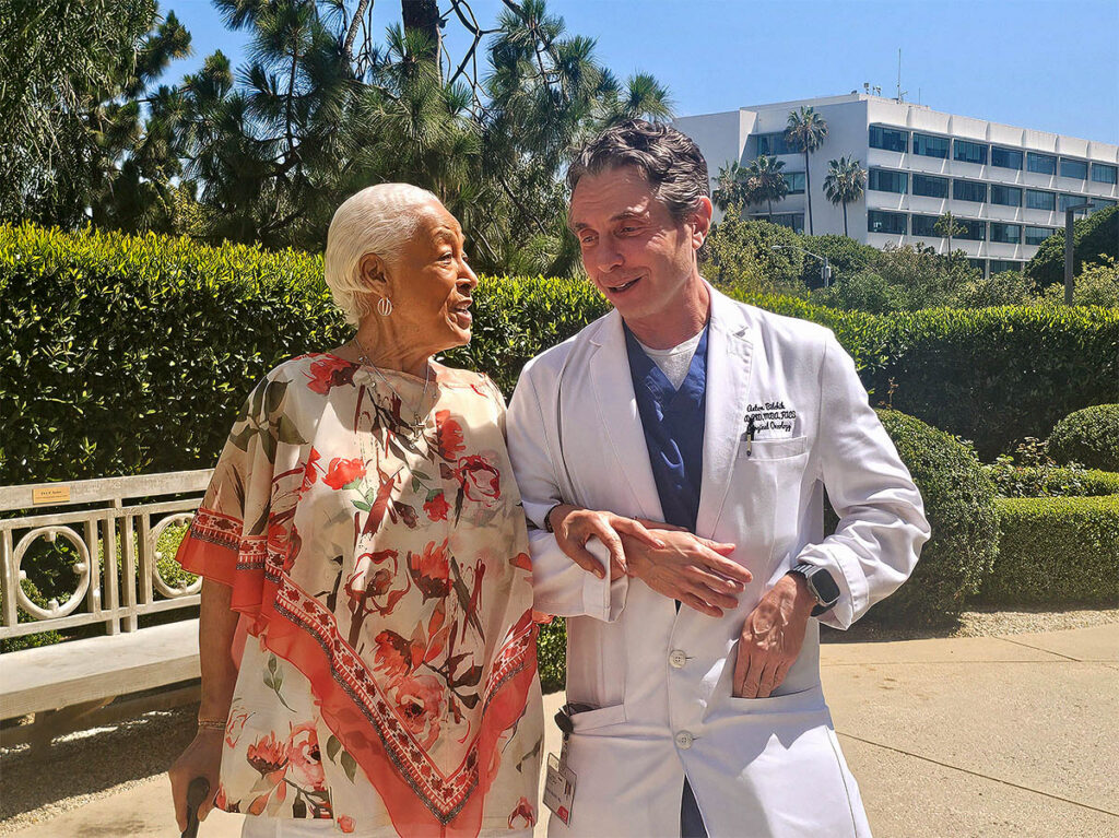 Audrey and Dr. Anton Bilchik at Saint John's Health Center